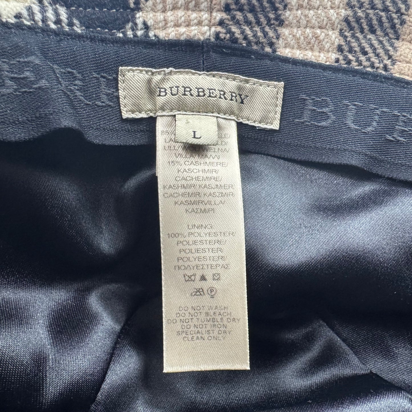 Burberry Check Hut – Wolle & Kaschmir