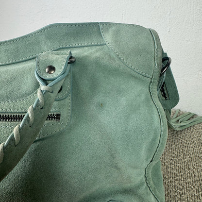 Balenciaga Classic City – Wildleder Mintgrün