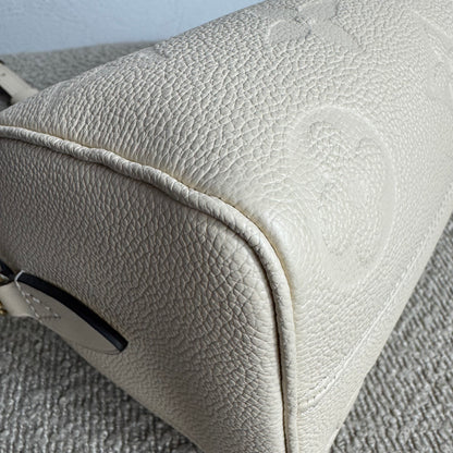 Louis Vuitton Speedy 20 Empreinte Beige mit Schulterriemen