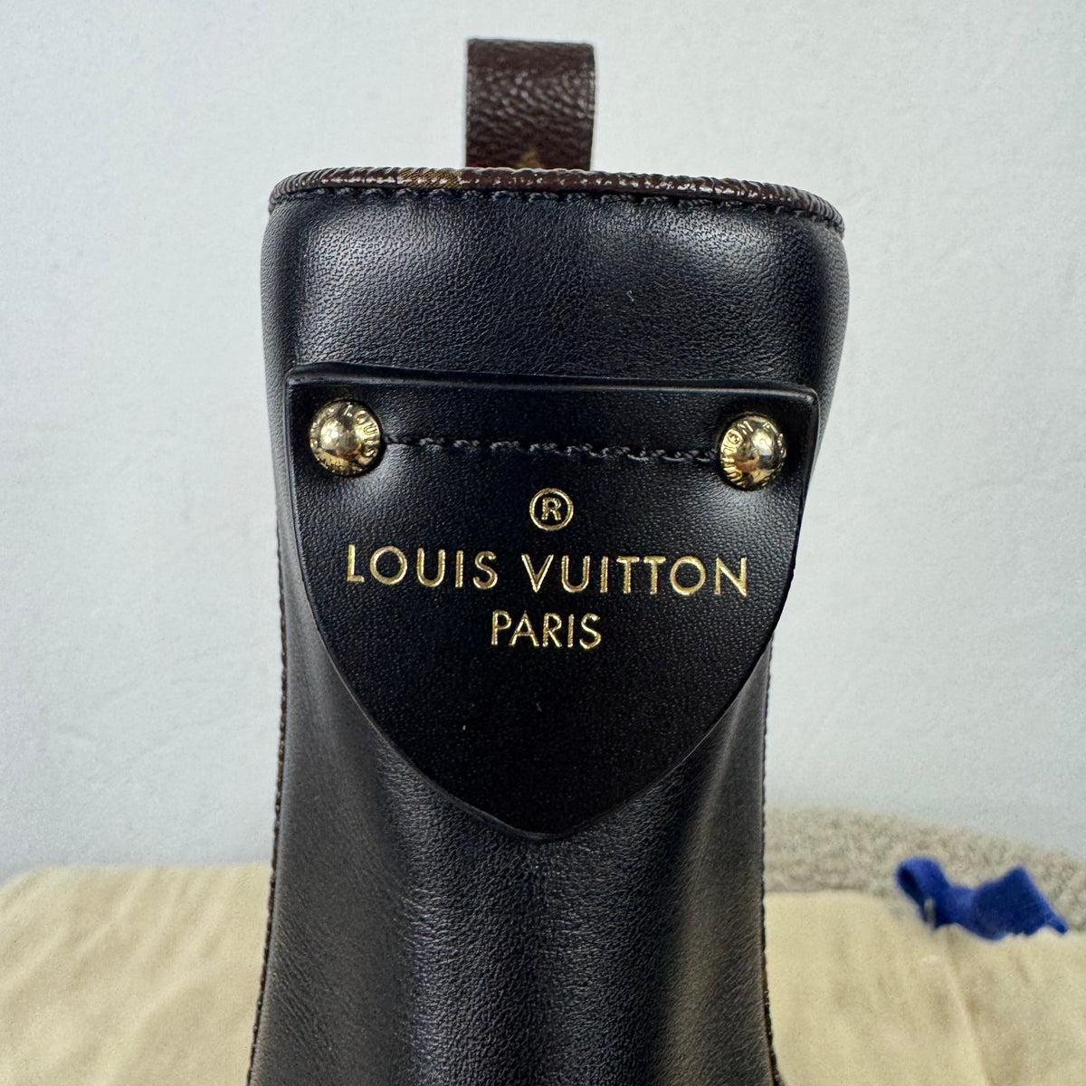 Louis Vuitton Beaubourg Leder Stiefel – Schwarz – Gr. 38,5