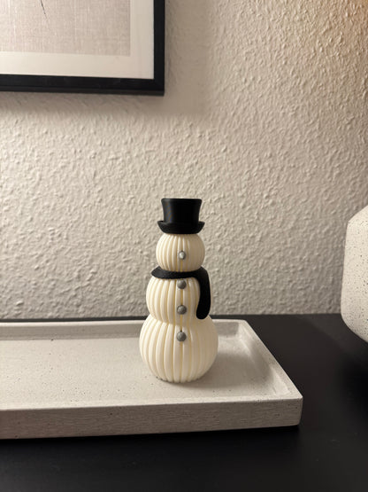 Minimalistischer 3D Schneemann