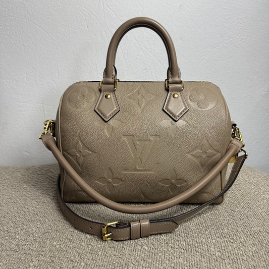 Louis Vuitton Speedy 25 Empreinte Leder Taupe