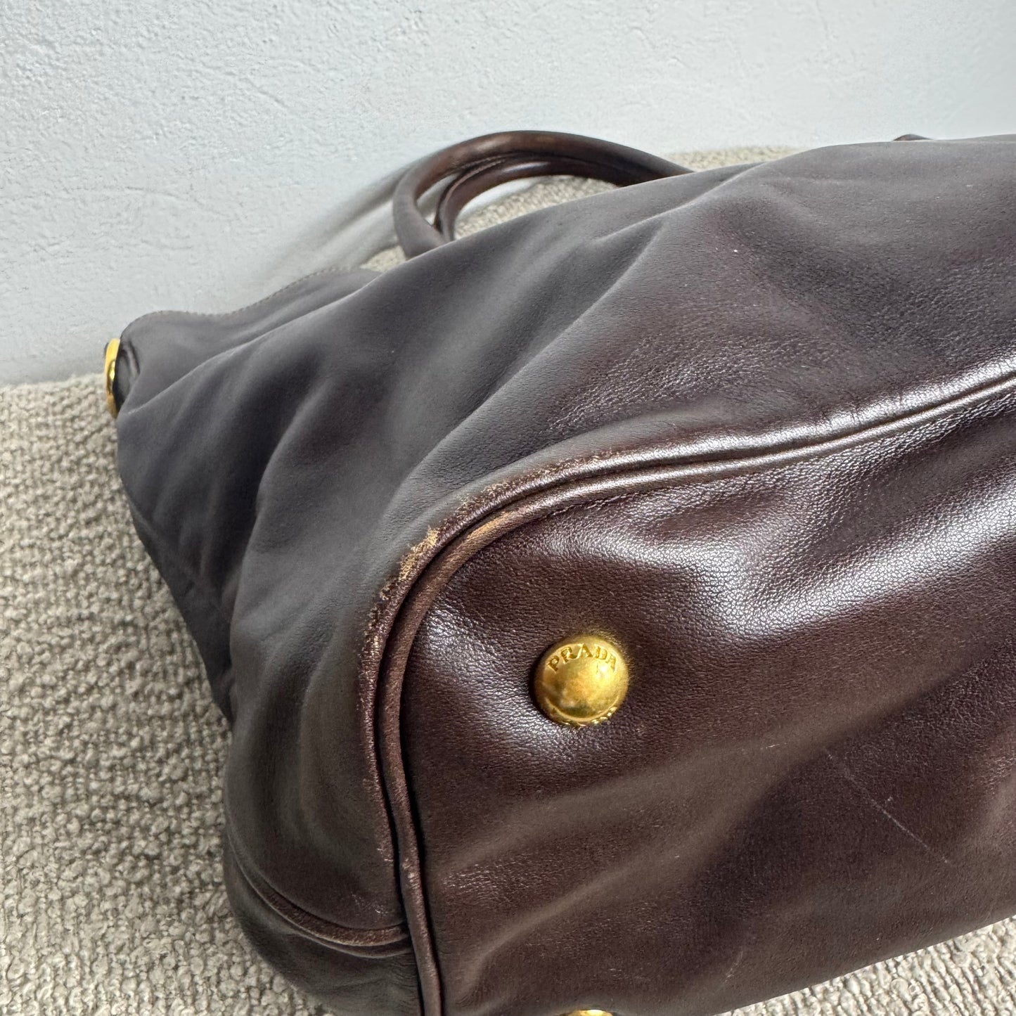 Prada Vitello Daino Tote – Leder