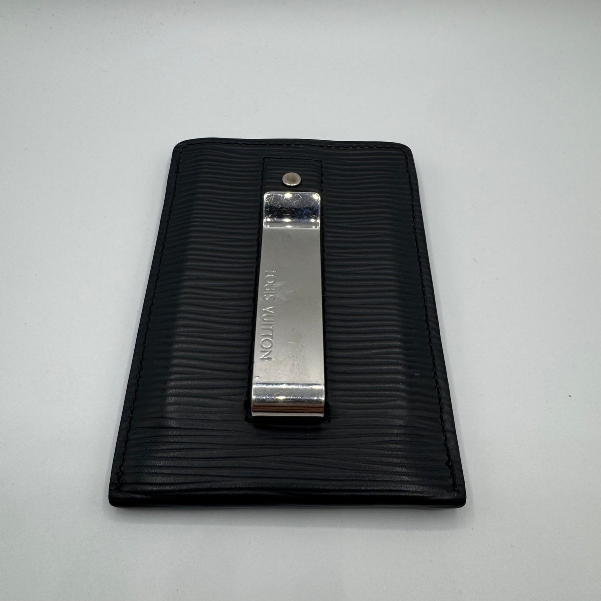 Louis Vuitton Kartenetui mit Geldclip – Epi Leder Schwarz