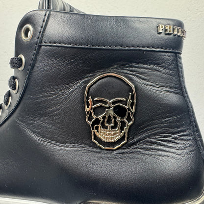 Philipp Plein High Top Skull Sneaker – Schwarz Gr. 38