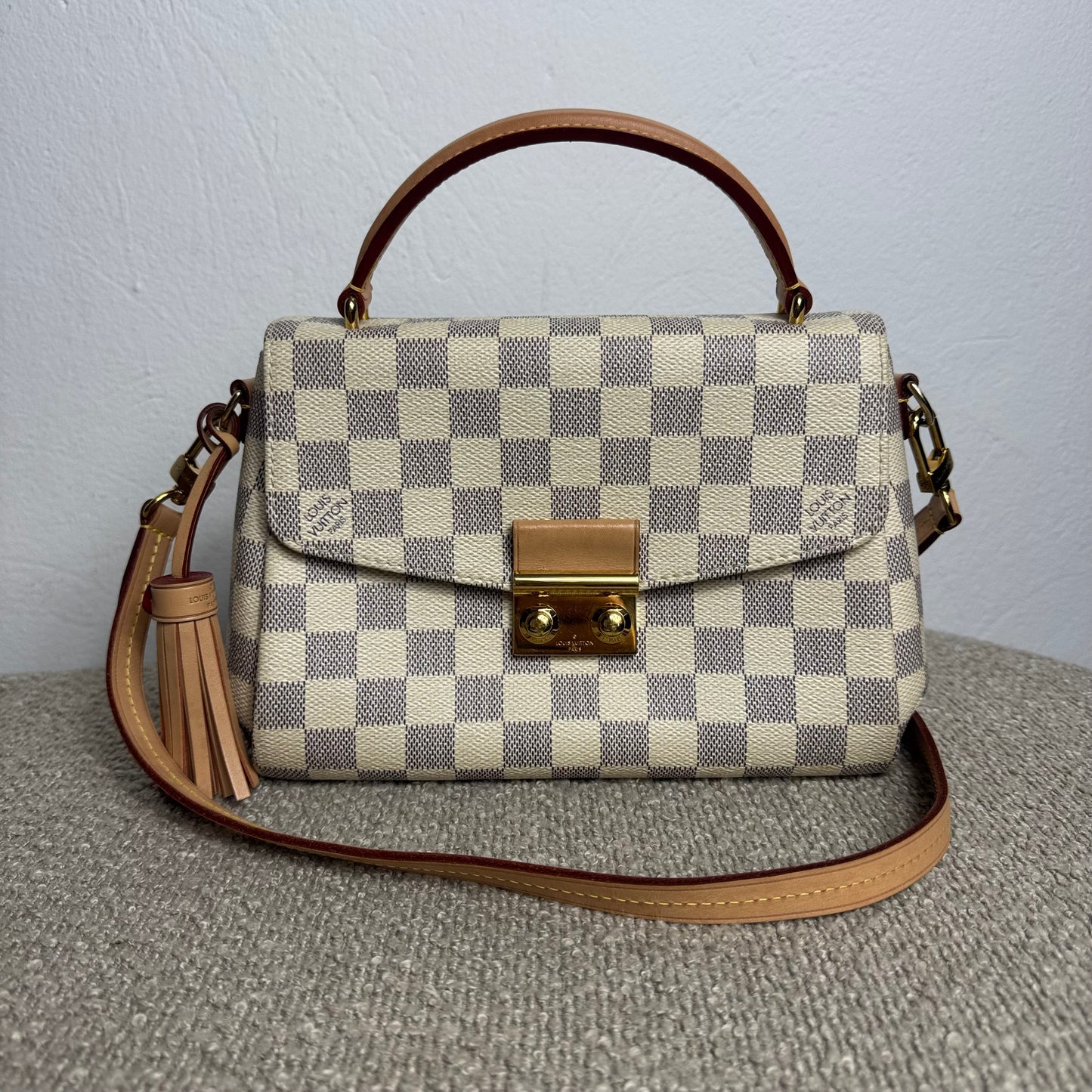 Louis Vuitton Damier Azur Croisette Satchel-Tasche