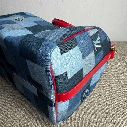 Louis Vuitton Speedy Bandoulière 30 – Monogram Denim Patchwork