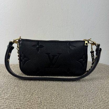 Louis Vuitton Multi Pochette Accessoires – Monogram Empreinte Noir