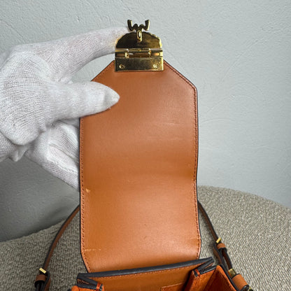 MCM Crossbody Phone Case Visetos Cognac