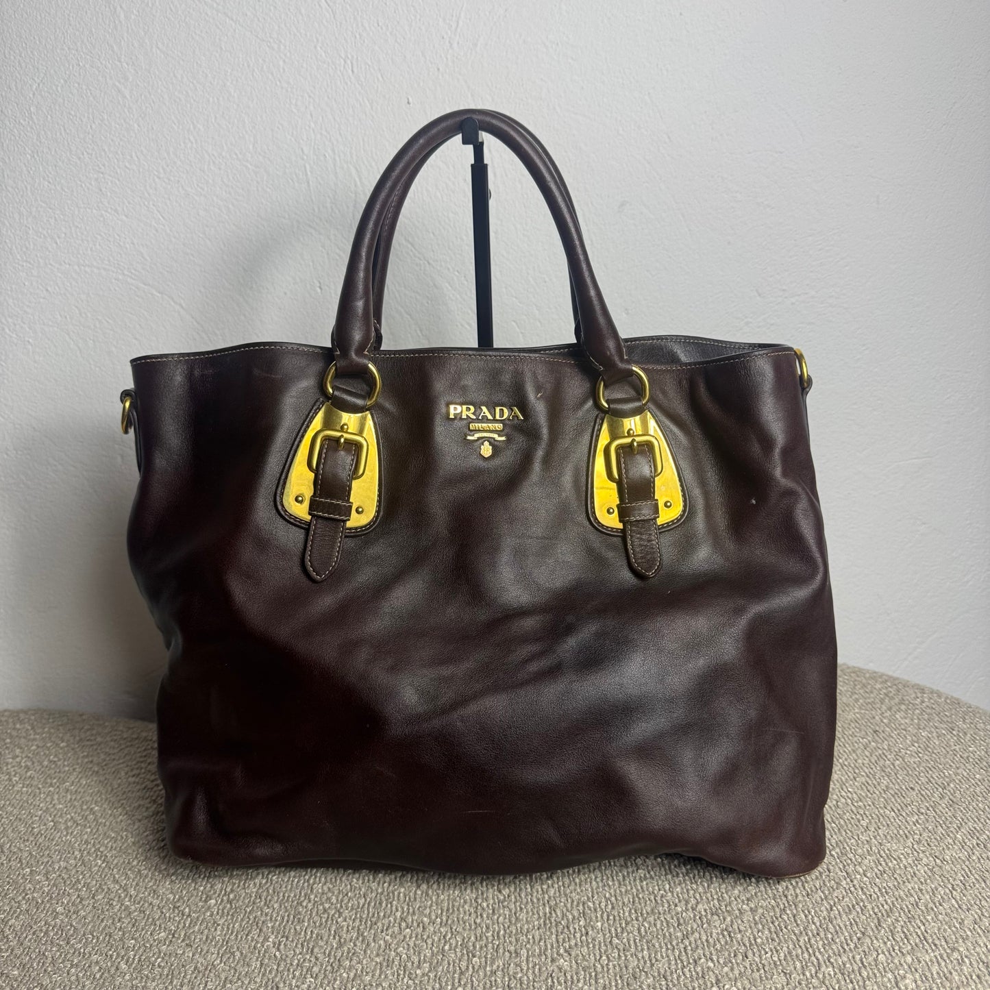 Prada Vitello Daino Tote – Leder