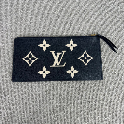 Louis Vuitton Félicie Pochette – Empreinte Leder Schwarz / Beige