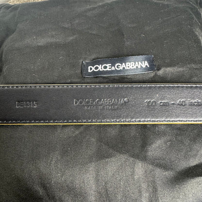 Dolce & Gabbana Devotion Gürtel – Gold mit Herz-Schnalle (Gr. 100 cm)