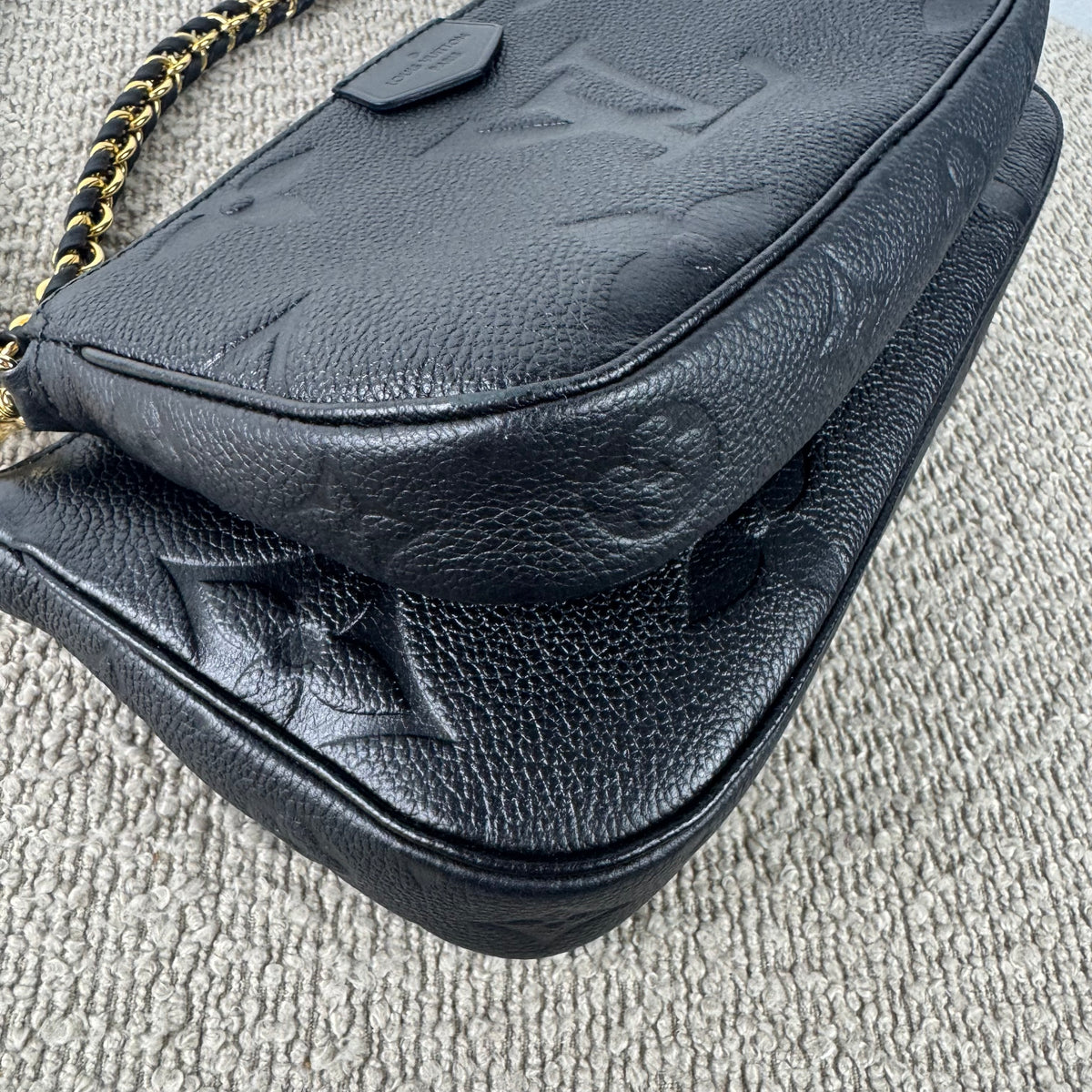 Louis Vuitton Multi Pochette Accessoires – Monogram Empreinte Noir