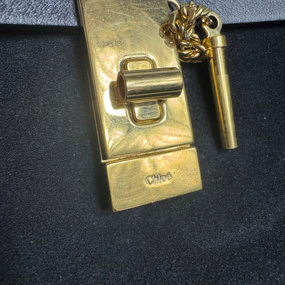 Sac porté épaule moyen Chloé Drew noir