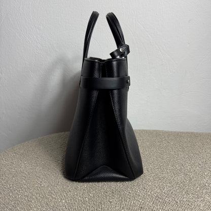 Burberry Banner Bag Grainy Calfskin Schwarz
