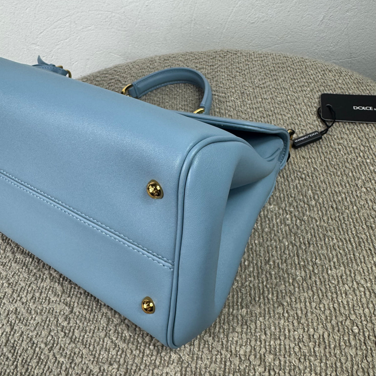 Dolce &amp; Gabbana My Sicily Medium Handtasche – Azurblau