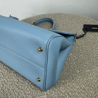 Dolce &amp; Gabbana My Sicily Medium Handtasche – Azurblau