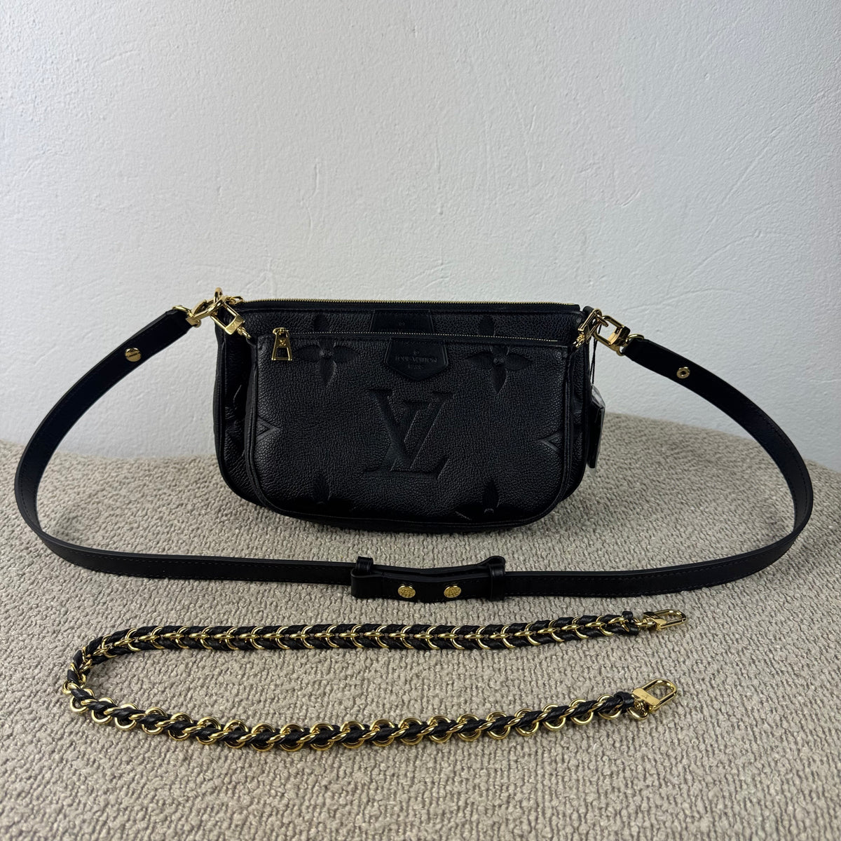 Louis Vuitton Multi Pochette Accessoires – Monogram Empreinte Noir