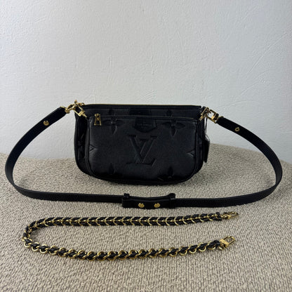 Louis Vuitton Multi Pochette Accessoires – Monogram Empreinte Noir