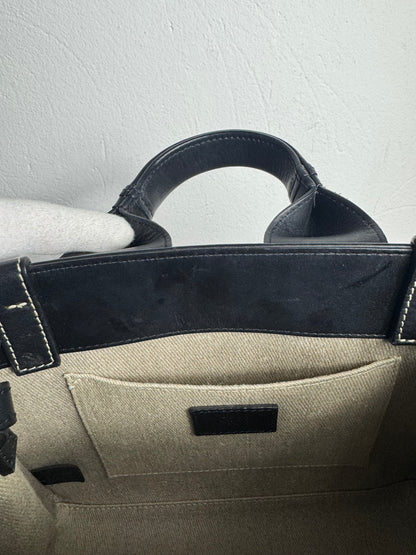 Chloé Woody Small Schultertasche Leder Schwarz