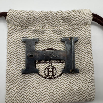 Hermès Hand-Engraved Touareg H Schnalle – Sterling Silber