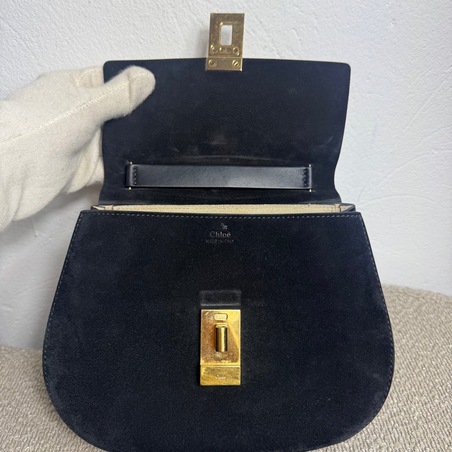 Sac porté épaule moyen Chloé Drew noir