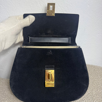 Sac porté épaule moyen Chloé Drew noir