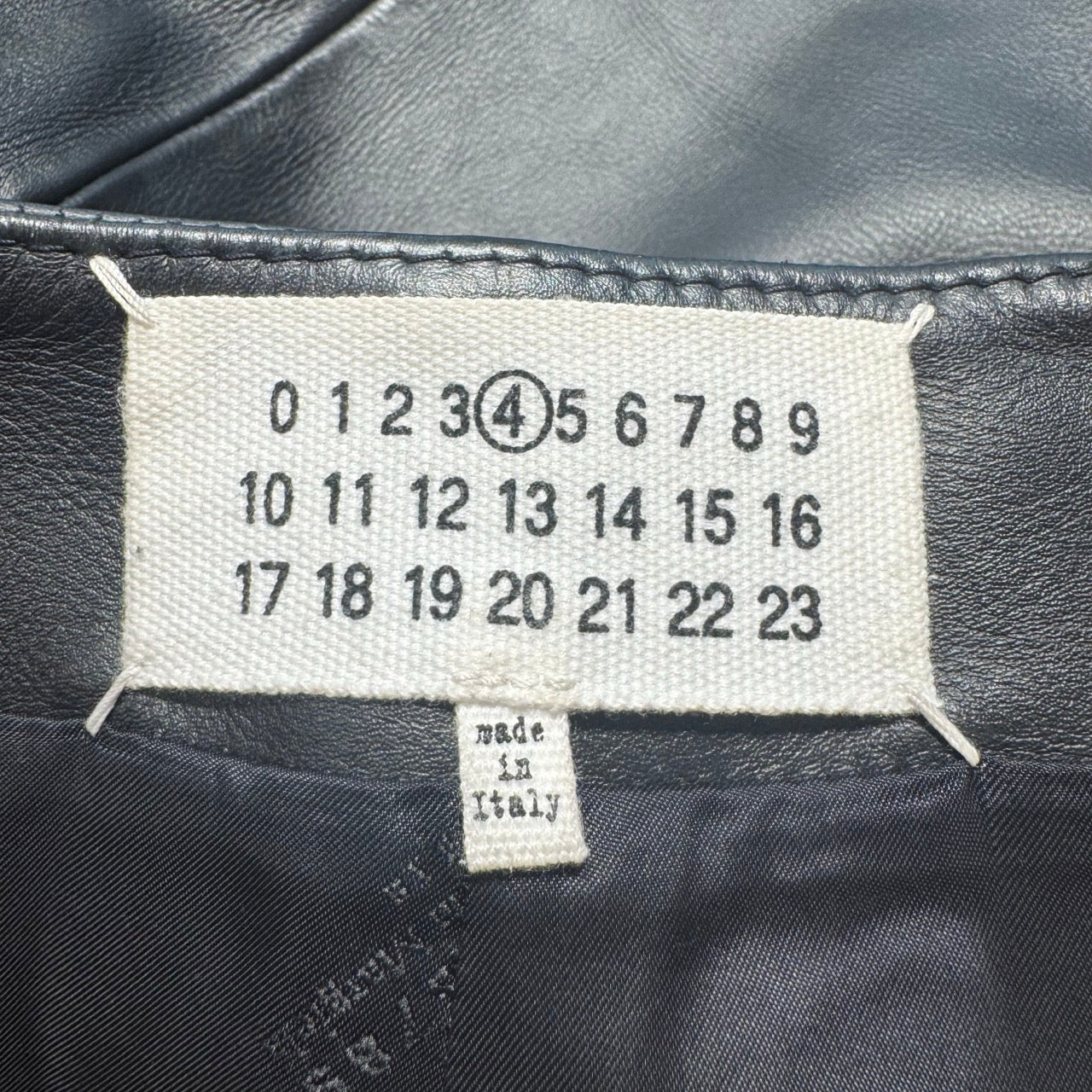 Maison Martin Margiela Lederrock Schwarz Gr. S
