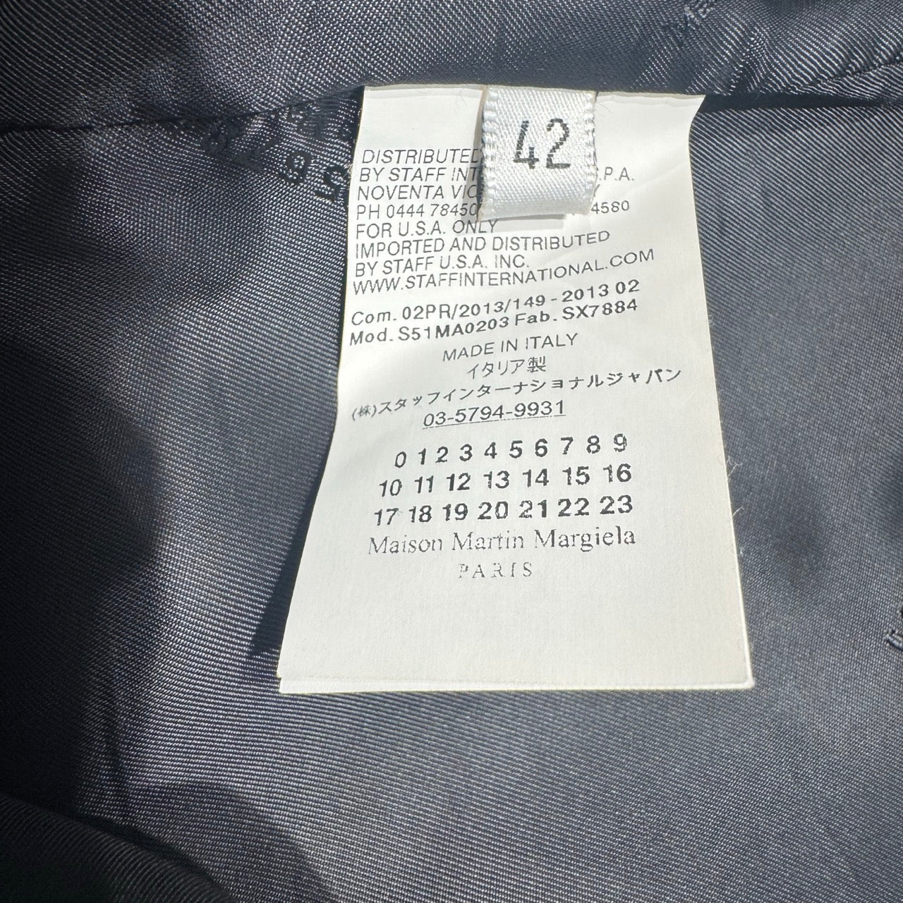Maison Martin Margiela Lederrock Schwarz Gr. S