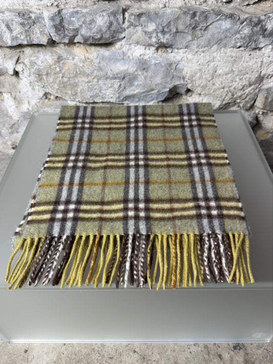 Burberry Schal Nova Check Grün