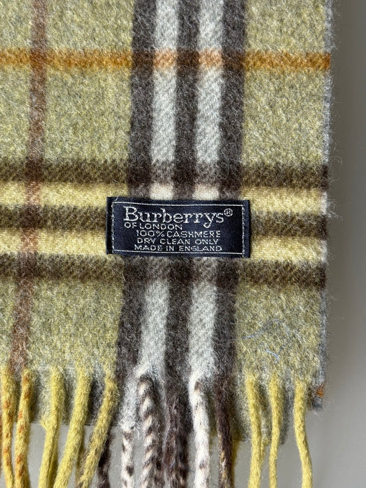 Burberry Schal Nova Check Grün