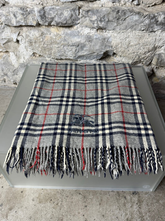 Burberry Schal Nova Check Grau
