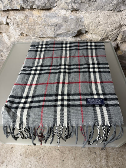 Burberry Schal Nova Check Grau