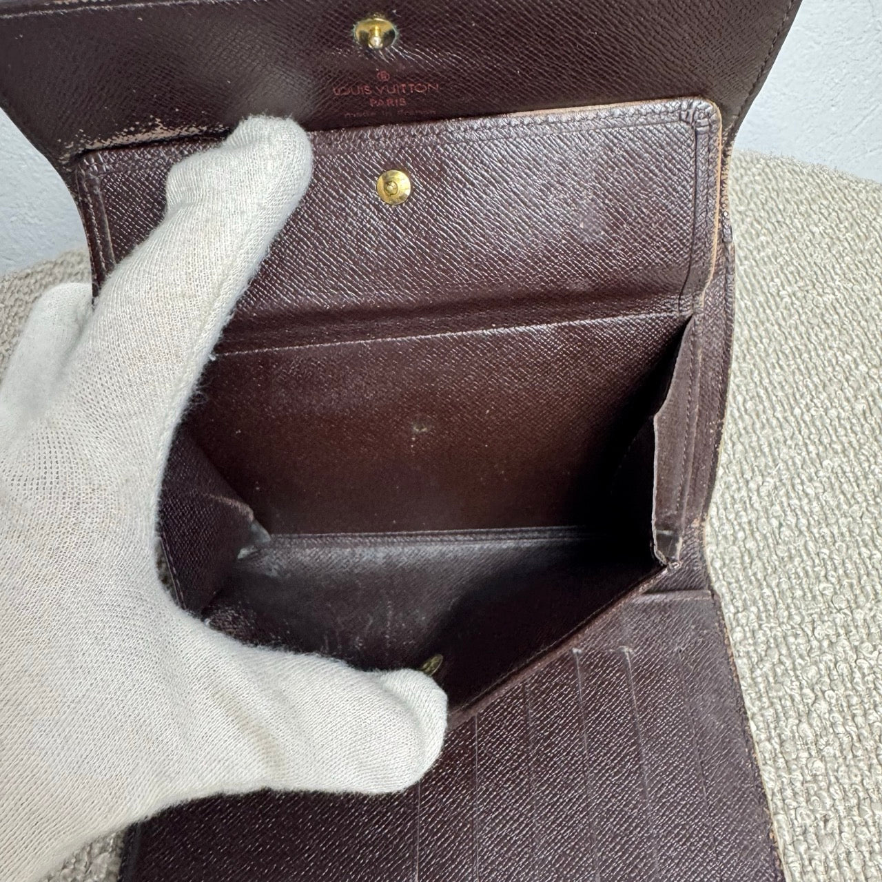 Louis Vuitton Trifold Geldbeutel – Damier Ebene