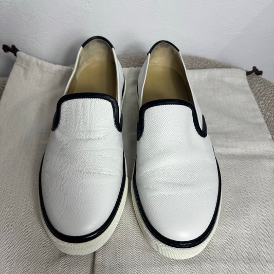 Baskets Slip-On Hermès – Blanc/Noir