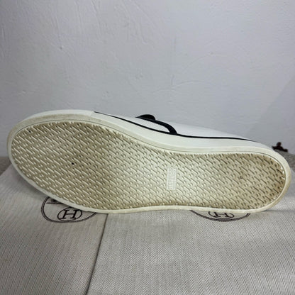 Hermès Slip-On Sneaker – Weiß/Schwarz