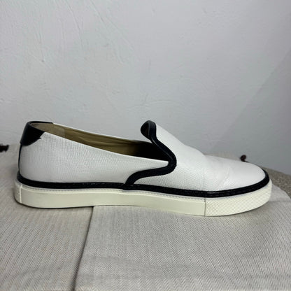 Hermès Slip-On Sneaker – Weiß/Schwarz