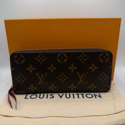Louis Vuitton Clémence Geldbörse – Monogram Canvas / Fuchsia