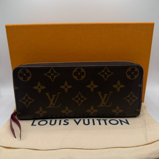 Louis Vuitton Clémence Geldbörse – Monogram Canvas / Fuchsia