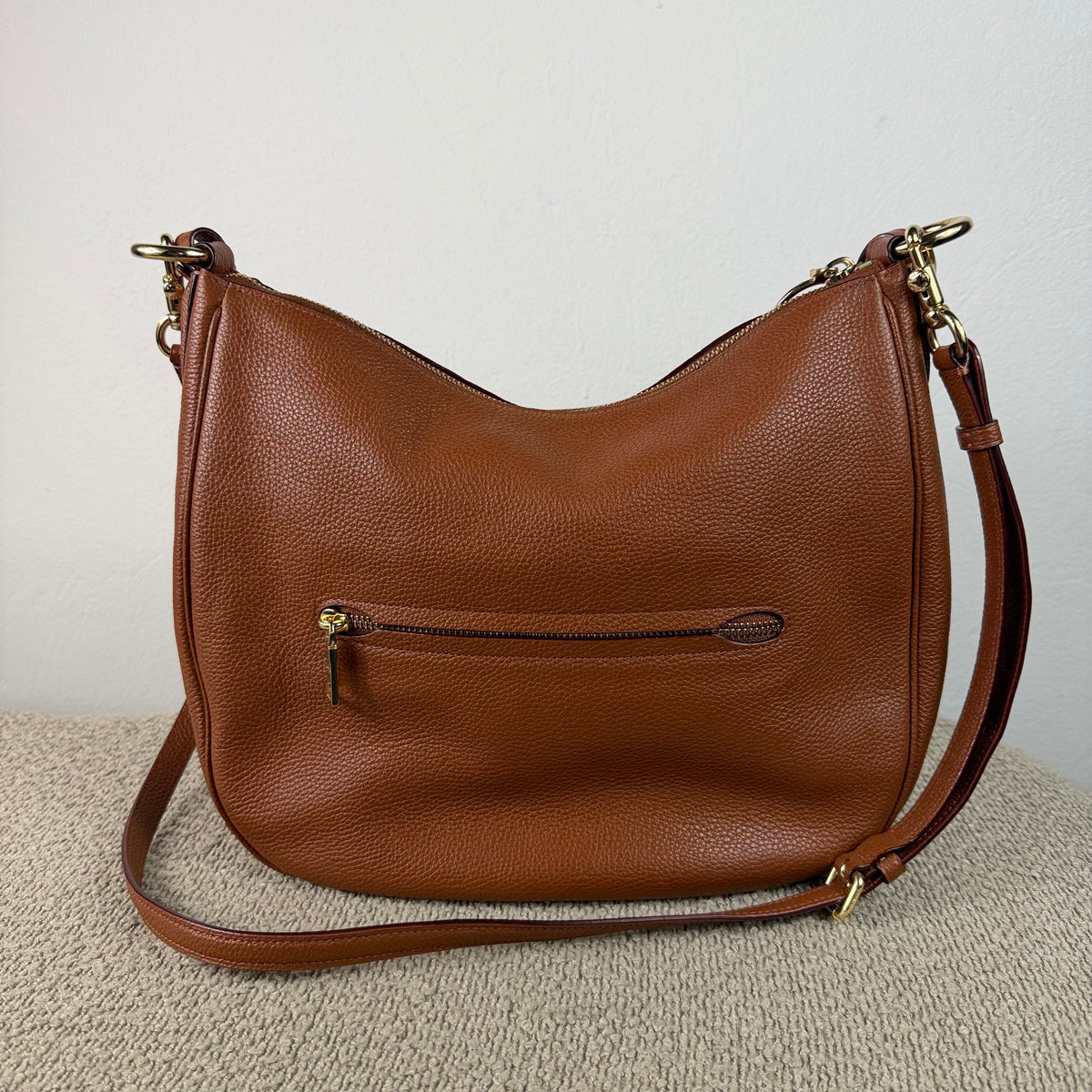 Coach Schultertasche – Braunes Leder