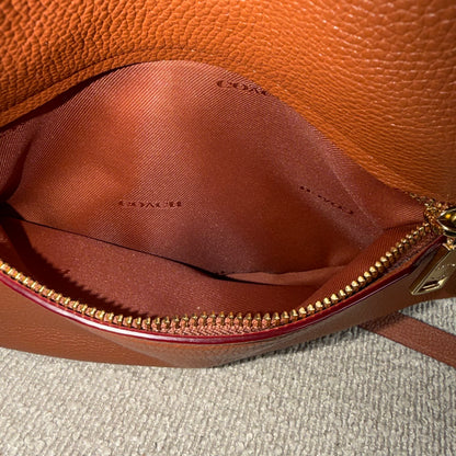 Coach Schultertasche – Braunes Leder