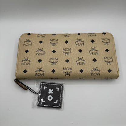 MCM Visetos Zip Around Geldbörse – Off-White