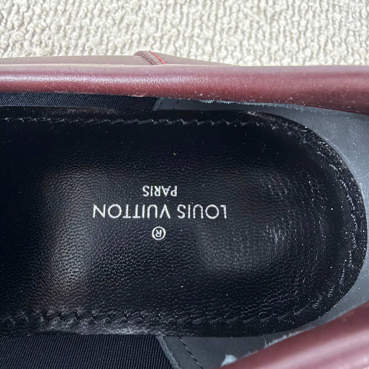 Louis Vuitton Academy Baroque Loafer – Bordeauxrot – Gr. 37,5