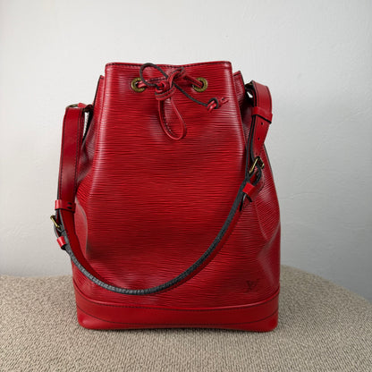 Louis Vuitton Sac Noé Grande – Epi Leder Rot