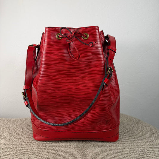 Louis Vuitton Sac Noé Grande – Epi Leder Rot