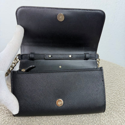 Kate Spade New York Flap Crossbody Bag – Schwarz