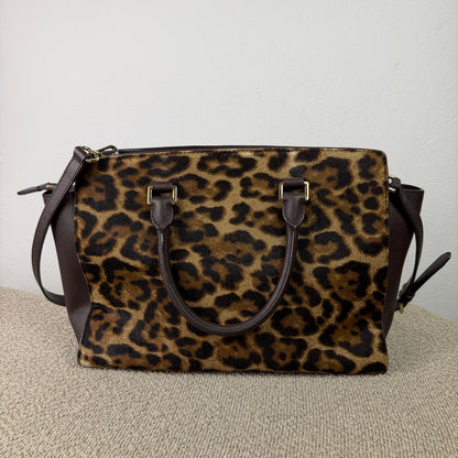Michael Kors Shopper – Leo-Print Braun mit Felloptik