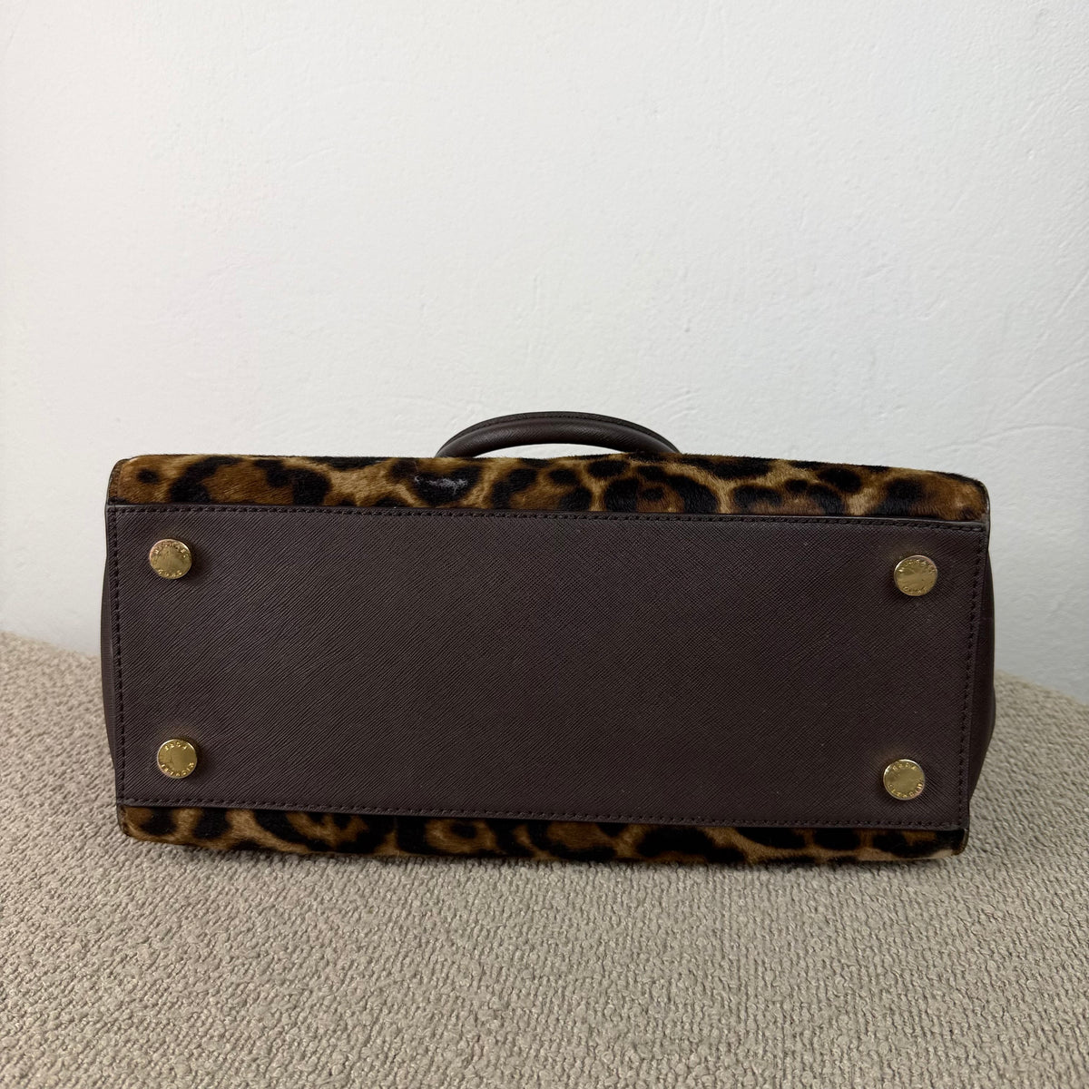 Michael Kors Shopper – Leo-Print Braun mit Felloptik