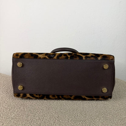Michael Kors Shopper – Leo-Print Braun mit Felloptik