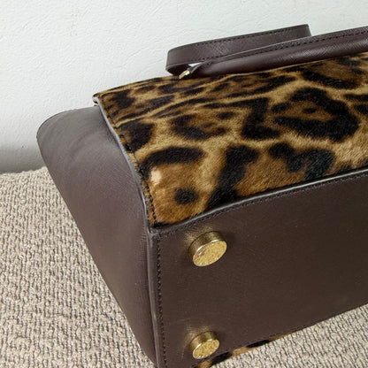 Michael Kors Shopper – Leo-Print Braun mit Felloptik